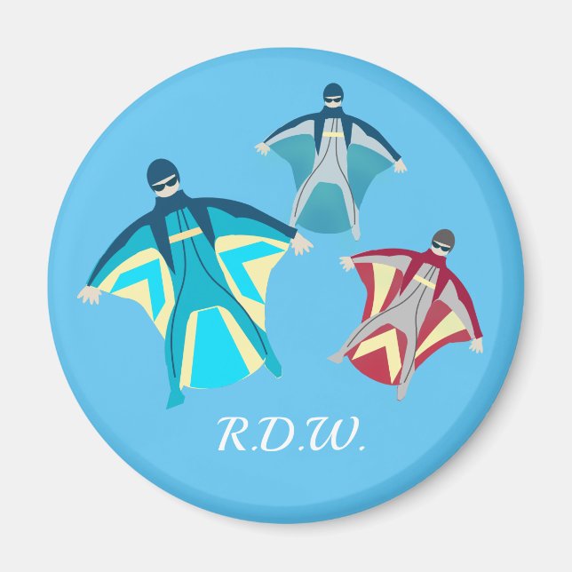 Aimant Wingsuit Skydiving (Devant)