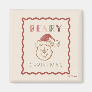Aimant Winnie l'Ooh   Noël de la bière