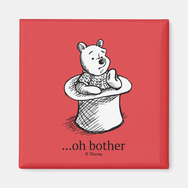 Aimant Winnie l'Ooh | Oh Bother Citation (Devant)