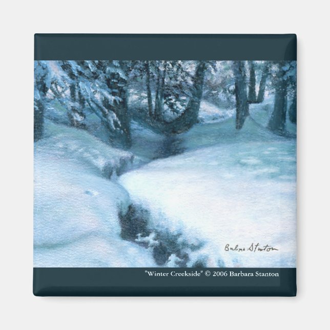 Aimant "Winter Creekside" (Devant)