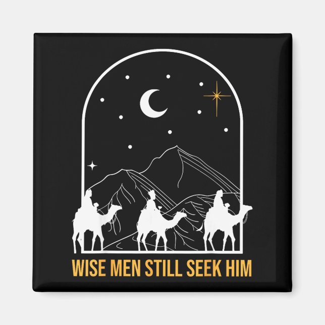 Aimant Wise Men Still Seek Him Nativity Scene Christian C (Devant)