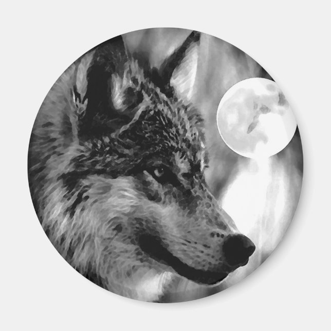 Aimant Wolf & Moon (Devant)