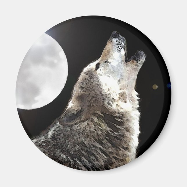 Aimant Wolf & Moon (Devant)
