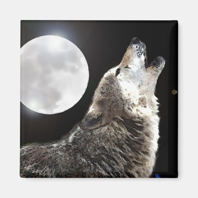 Aimant Wolf & Moon (Devant)