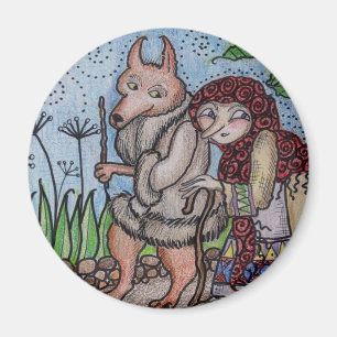 Aimant Wolfie va pour un art populaire d'Ukrainien de