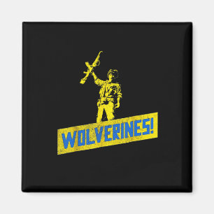 Aimant Wolverines soutiennent l'Ukraine Stand avec l'Ukra