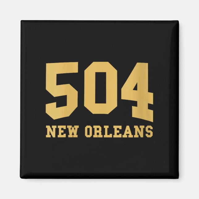 Aimant Womens New Orleans Area Code 504 - Hometown Pride  (Devant)