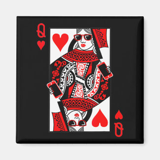 Aimant Womens Queen Of Hearts - Vintage Valentine's Day C