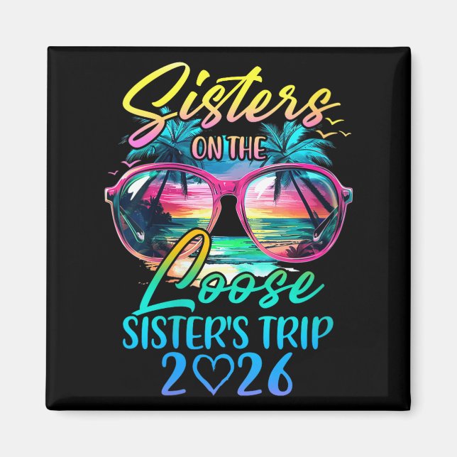 Aimant Womens Sisters On The Loose Sisters Trip 2026 Funn (Devant)