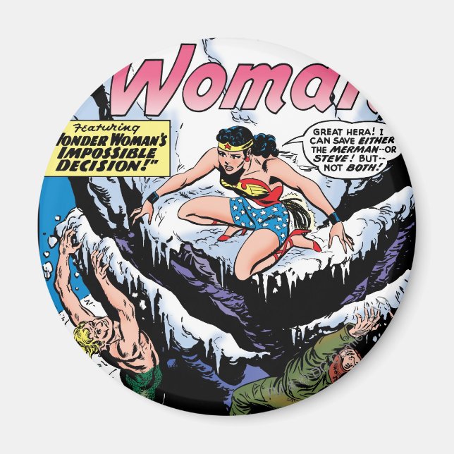 Aimant Wonder Woman avec Wonder Girl (Devant)