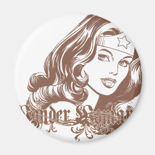Aimant Wonder Woman Brown
