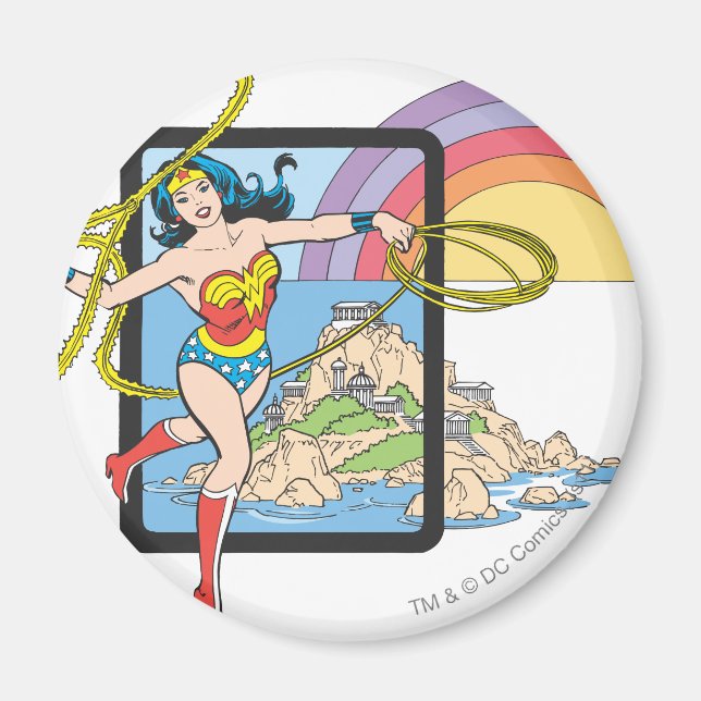 Aimant Wonder Woman Rainbow (Devant)