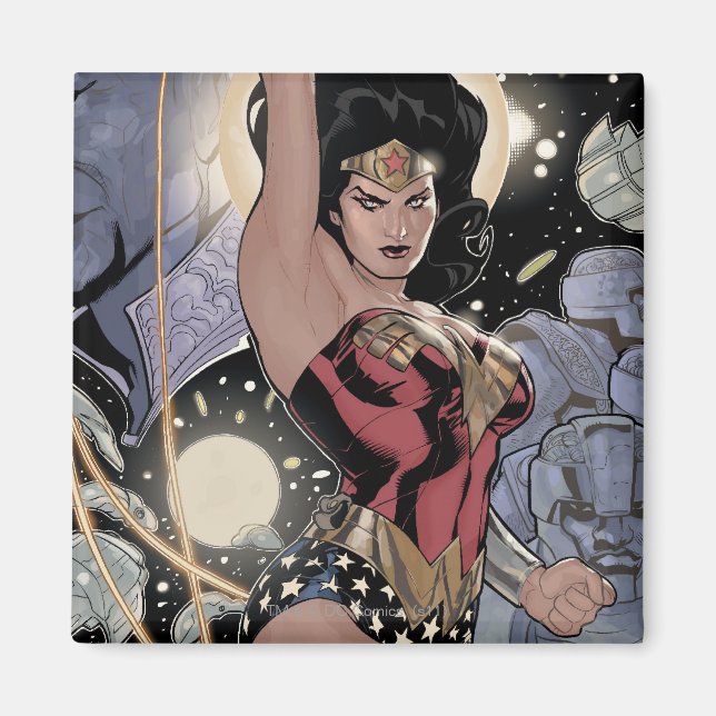 Aimant Wonder Woman Retour de la couleur Khundi (Devant)
