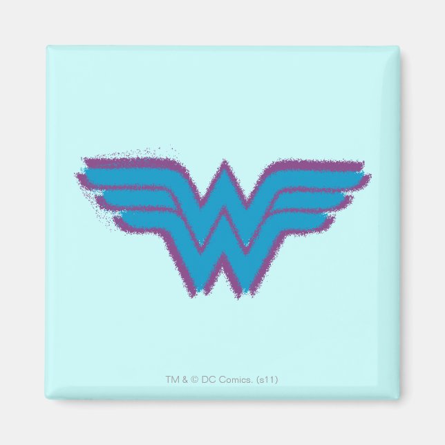 Aimant Wonder Woman Spray Paint Logo (Devant)