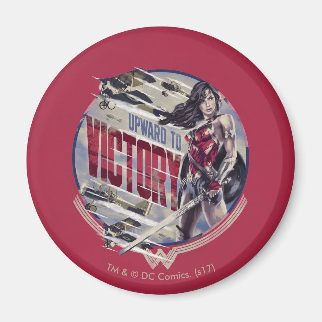 Aimant Wonder Woman Vers La Victoire (Devant)