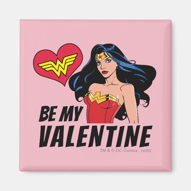 Aimant Wonder Woman | Vous êtes merveilleuse Valentine (Devant)