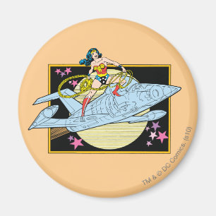Aimant Wonder Woman with Jet
