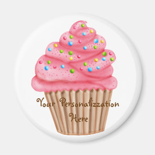 Aimant Wonderland arrose le cupcake