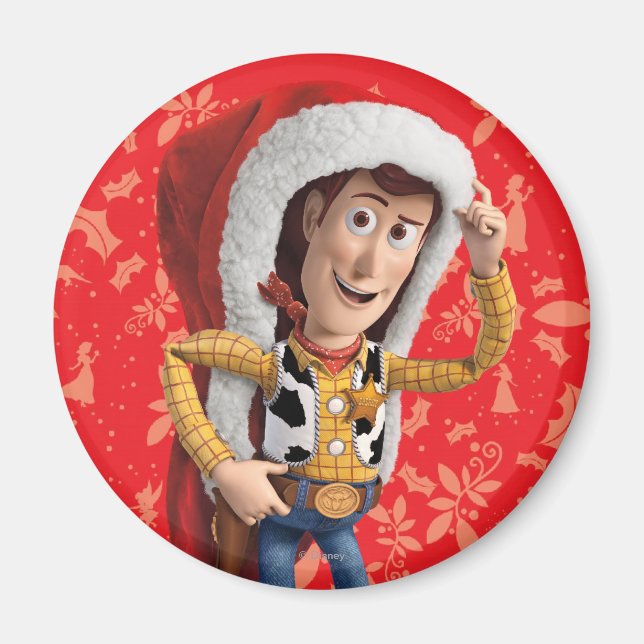 Aimant Woody à Santa Hat (Devant)