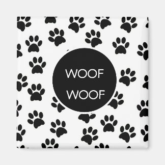 Aimant Woof Woof Empreintes de pattes