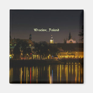 Aimant Wroclaw, Pologne, photo du paysage urbain, crépusc