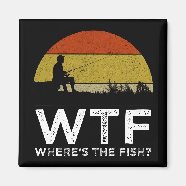 Aimant WTF - Où est le poisson ? (Devant)