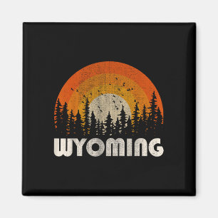 Aimant Wyoming - nature drôle vintage randonnée 60s 70s 8