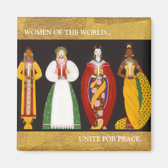 Aimant X004_Femmes du monde, FEMMES DU MONDE...,... (Devant)