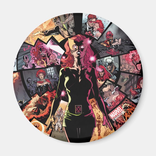 Aimant X-Men | Phénix foncé classique (Devant)
