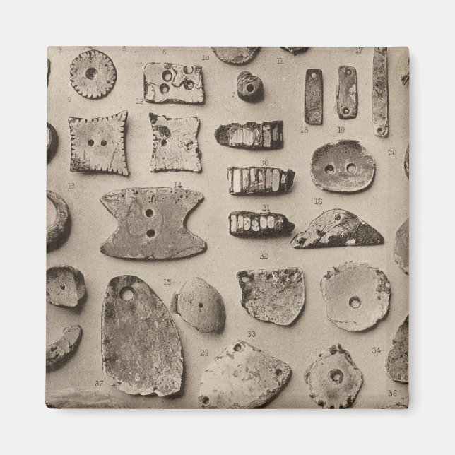 Aimant XII Ornements Shell, So California (Devant)