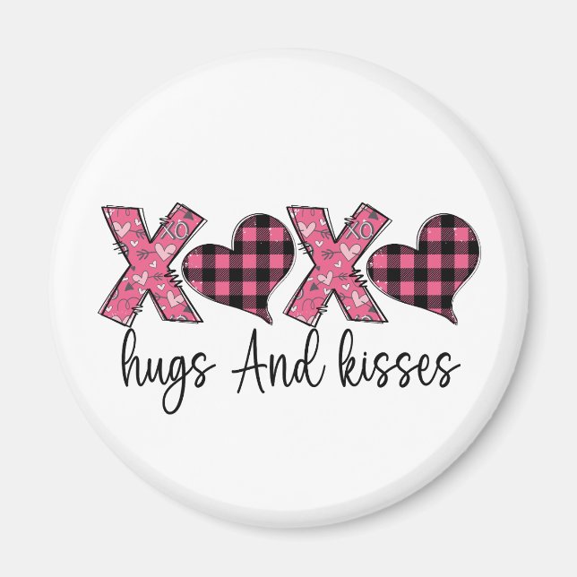 Aimant Xoxo Hugs and Kisses (Devant)
