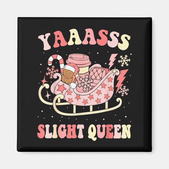 Aimant Yaas Sleigh Queen Sleigh Girl Matching Christmas P (Devant)