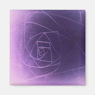 Aimant Yaie violet couleur spirituelle abstraite
