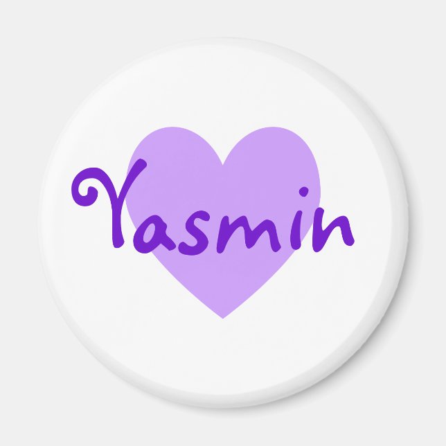 Aimant Yasmin en violet (Devant)