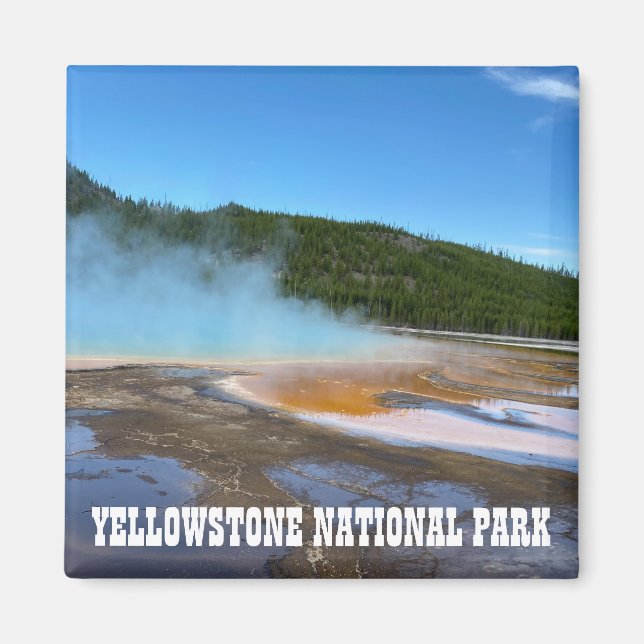 Aimant Yellowstone Grand Prismatic Spring (Devant)