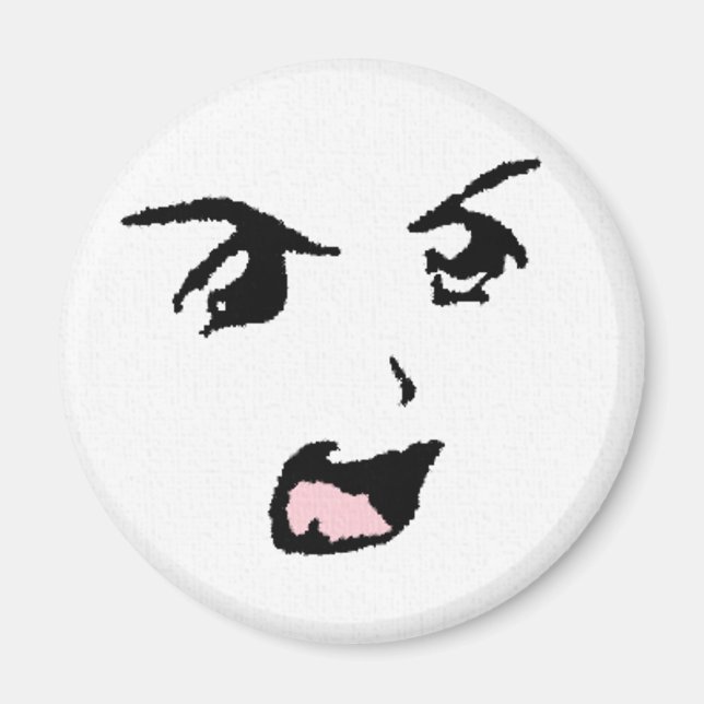 Aimant Yeux Anime en colère (Devant)