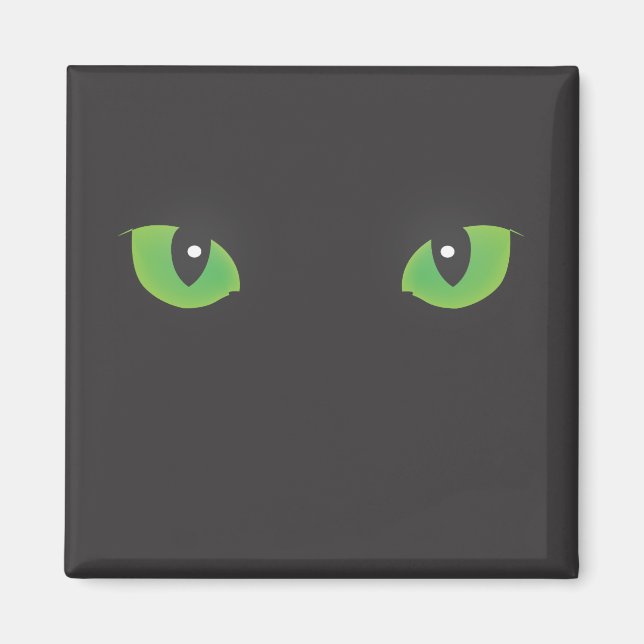 Aimant Yeux de chat noir (Devant)