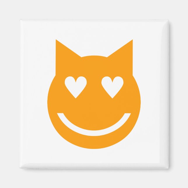 Aimant Yeux en forme de coeur Emoji (Devant)