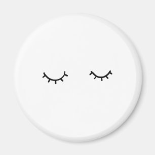 Aimant Yeux fermés, juste cils