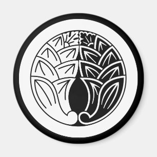 Aimant Yin et yang Embrasser les géants japonais en cercl