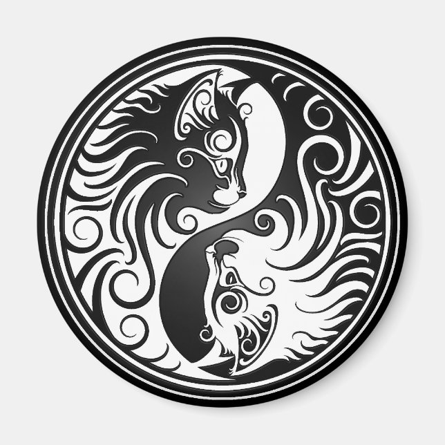 Aimant Yin Yang Kittens (Devant)