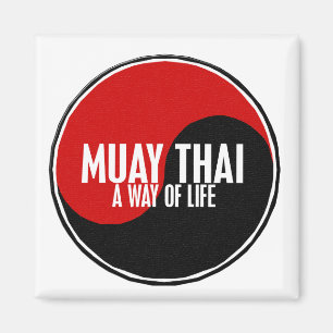 Aimant Yin Yang Muay 1 thaïlandais