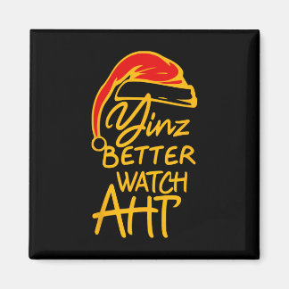 Aimant Yinzer Noël Pittsburgh Santa Yinz Mieux Regarder