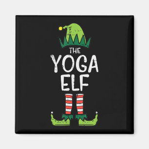 Aimant Yoga Elf Xmas PJ Correspondant Pajamas De Noël Pou