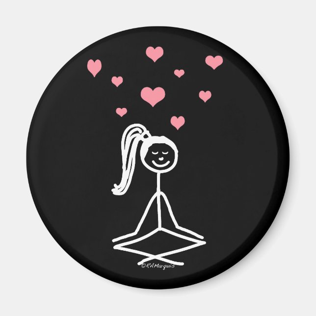 Aimant Yoga Girl (Devant)