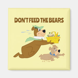 Aimant Yogi Bear et Boo-Boo Pique-nique Panique