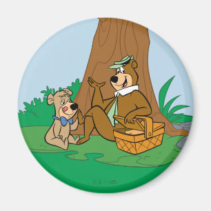 Aimant Yogi Bear et Boo-Boo pique-nique Snack