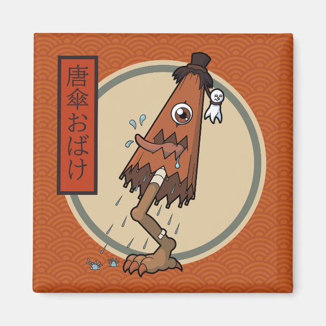Aimant Yokai classique Karakasa-obake - Folklore japonais (Devant)