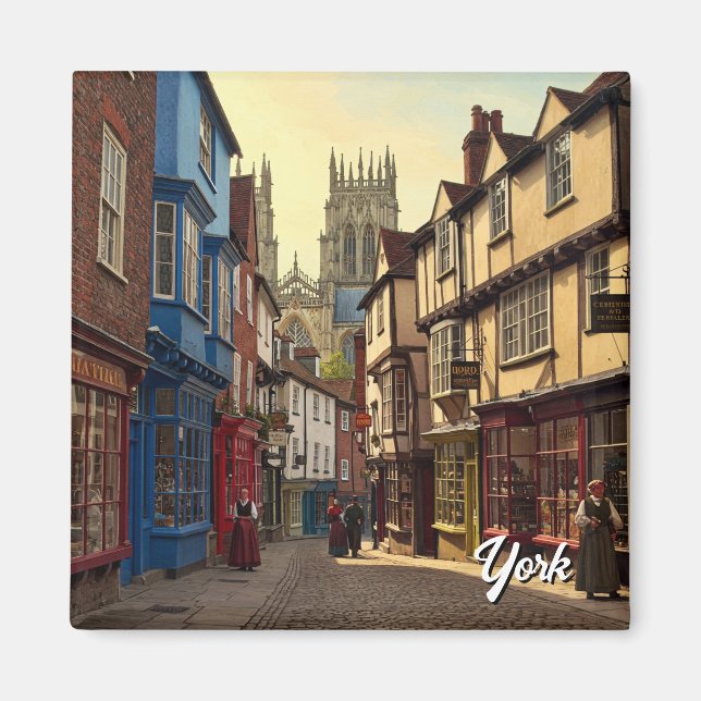Aimant York Angleterre Travel (Devant)