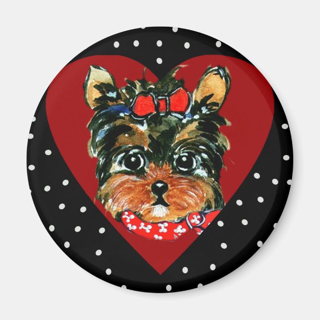 Aimant Yorkie Poo mignon (Devant)